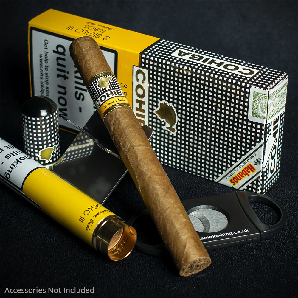 Cohiba Siglo III Tubos Cuban Cigars - 3 Pack - Image 2