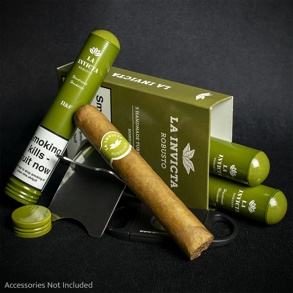 La Invicta Honduran Tubos Robusto Cigars - Pack of 3