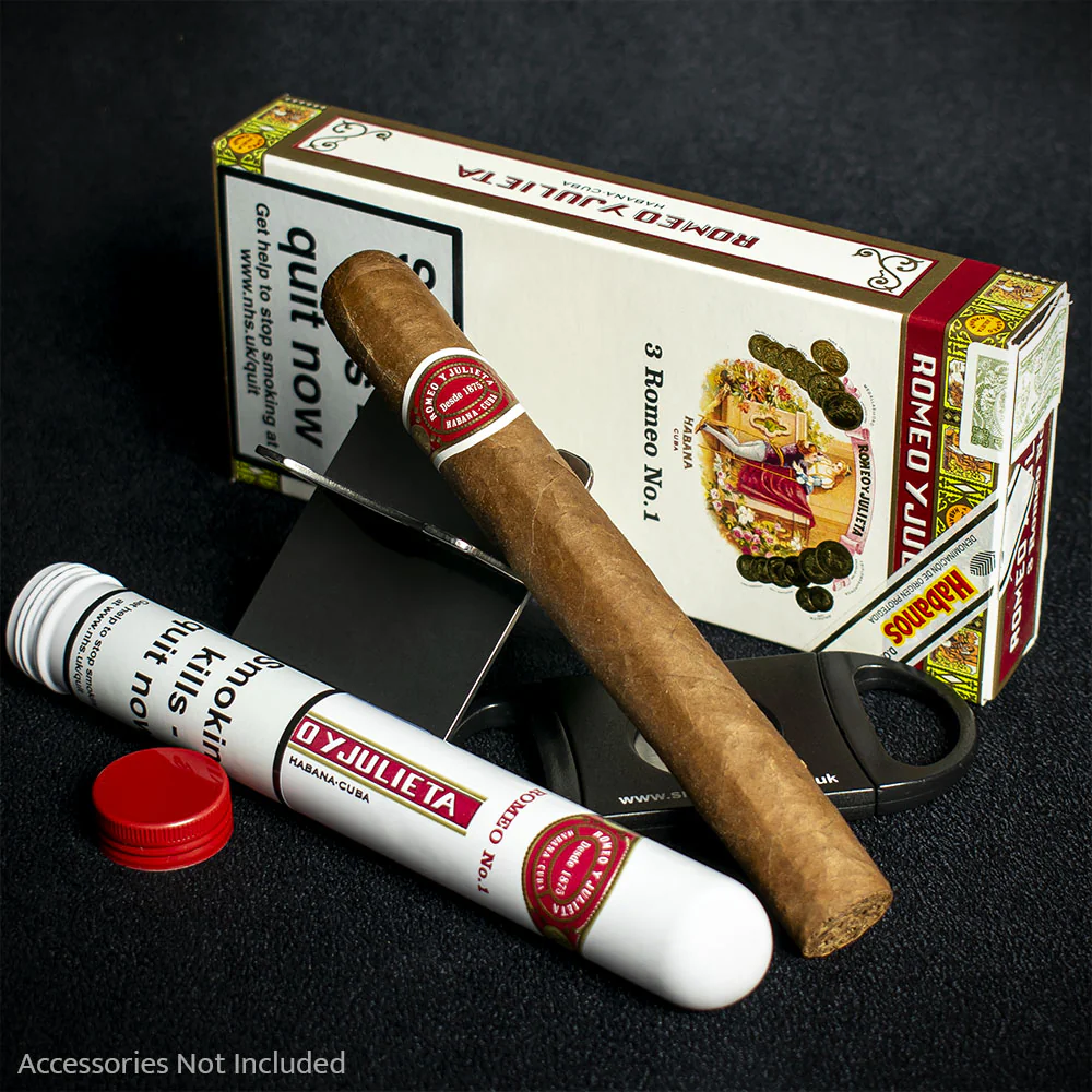 Romeo y Julieta No.1 Tubos Cuban Cigars - 3 Pack - Image 2