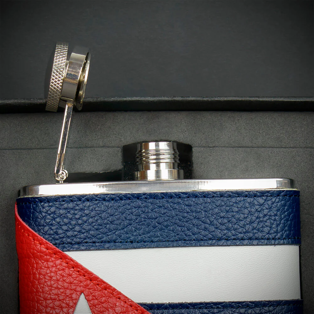6oz Cuban Hip Flask - FL59 - Image 3