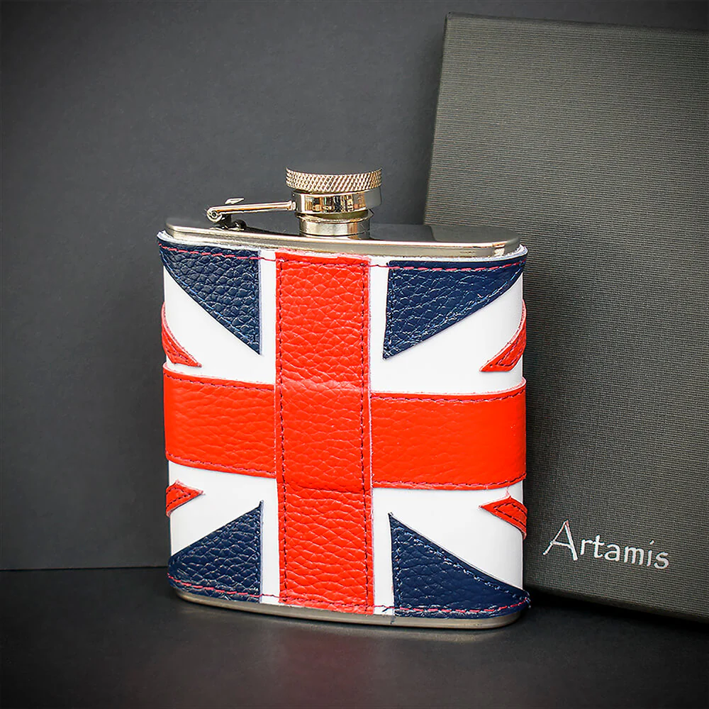6oz Union Jack Hip Flask - FL52 - Image 3