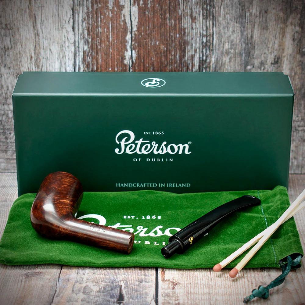 Peterson of Dublin Aran Briar Smoking Pipe - Shape No.124 - Image 4