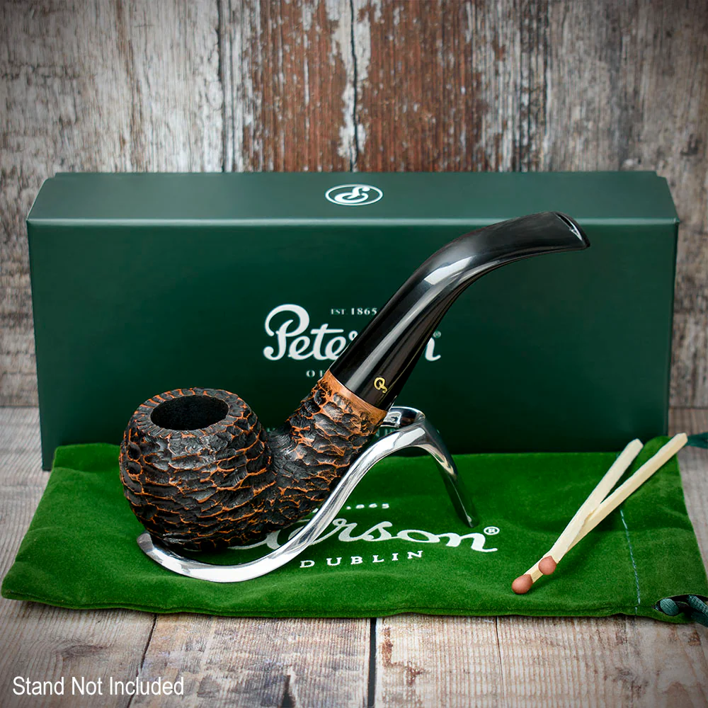 Peterson of Dublin Aran Rusticated Briar Smoking Pipe - Shape No.03 - Image 2