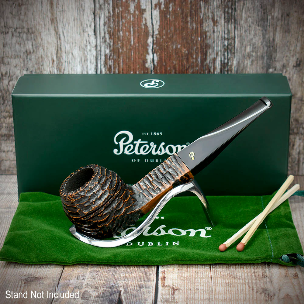 Peterson of Dublin Aran Rusticated Briar Smoking Pipe - Shape No.150 - Image 2
