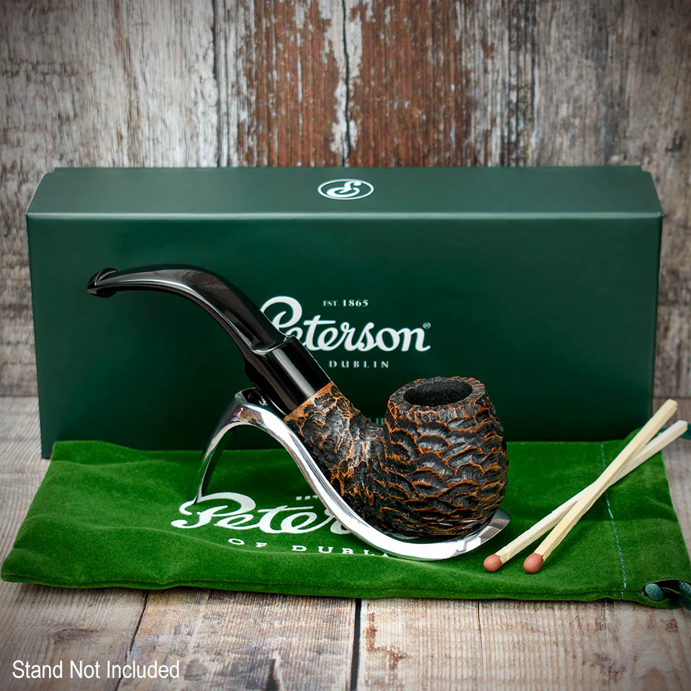 Peterson of Dublin Aran Rusticated Briar Smoking Pipe - Shape No.221 - Image 3