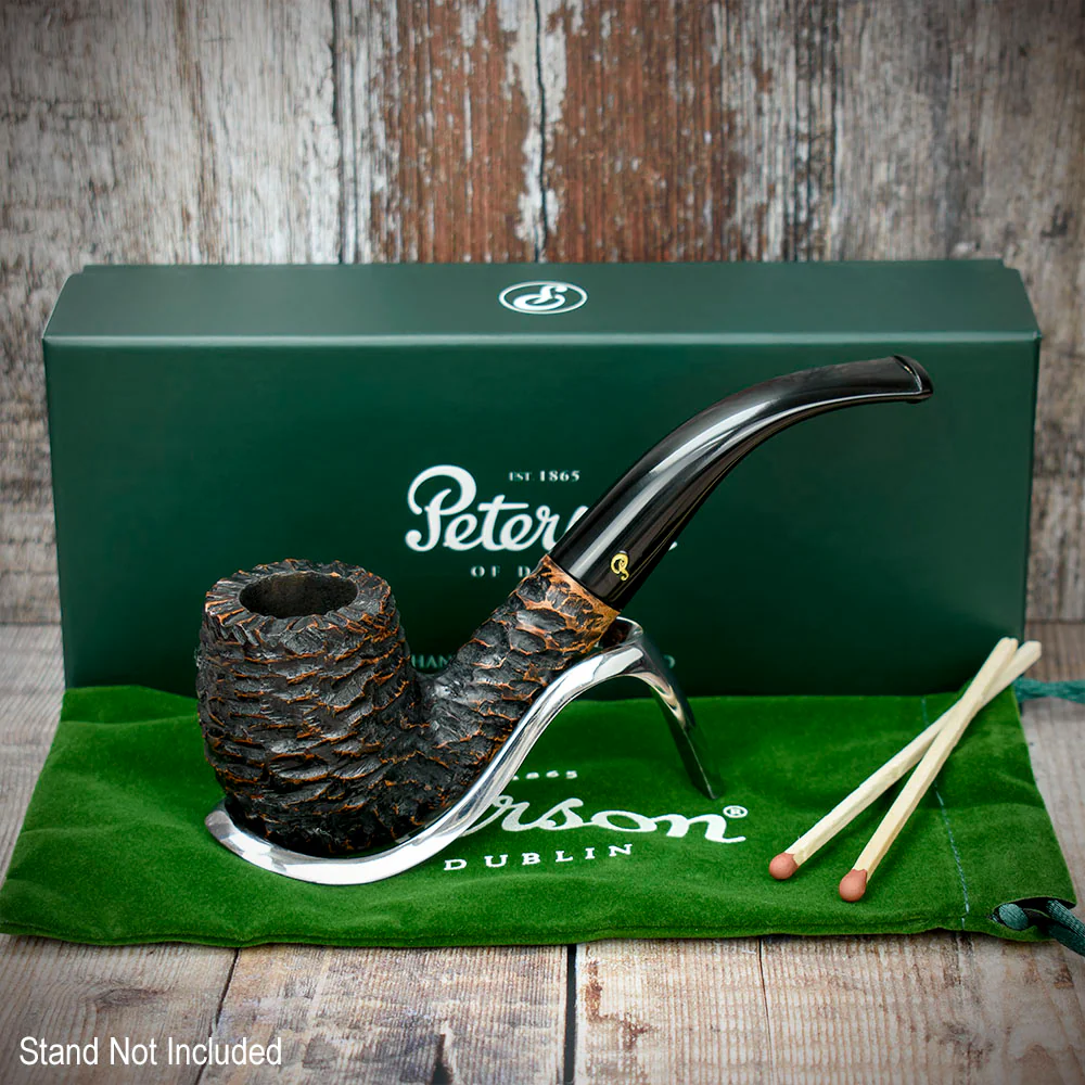 Peterson of Dublin Aran Rusticated Briar Smoking Pipe - Shape No.69 - Image 2