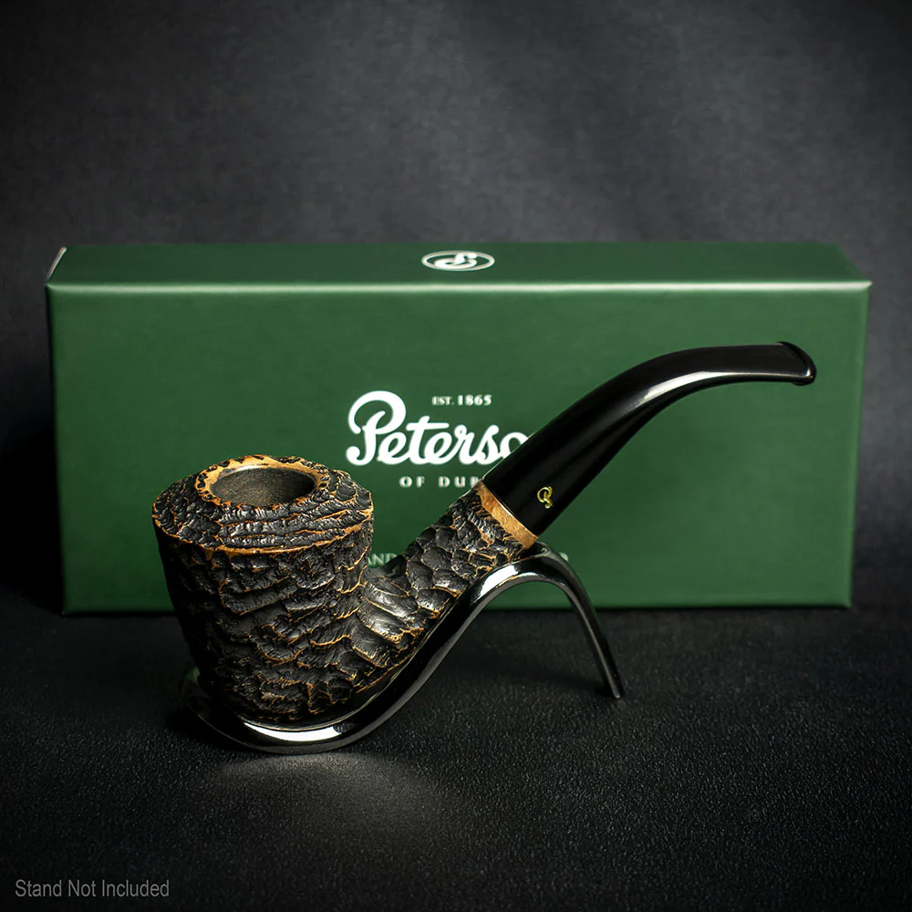 Peterson of Dublin Aran Rusticated Briar Smoking Pipe - Shape No.B10 - Image 2