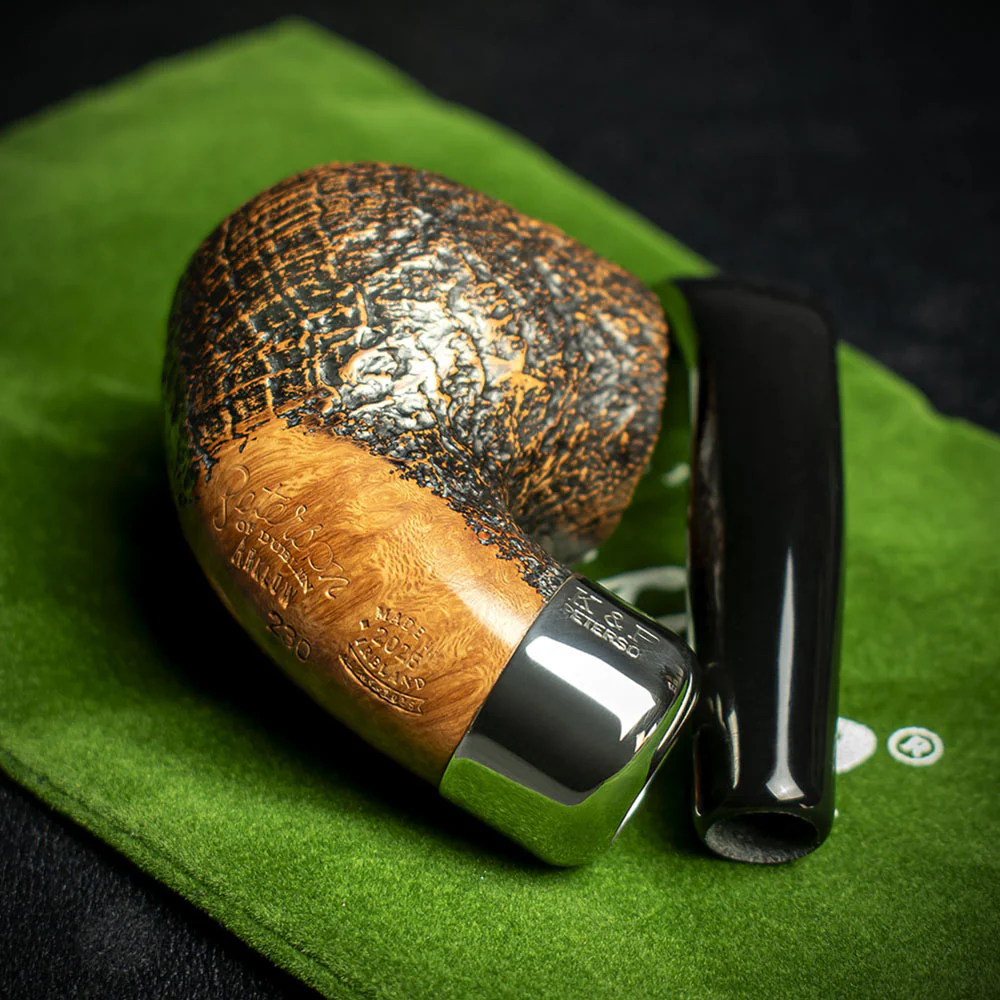 Peterson of Dublin Arklow Sandblasted Briar Smoking Pipe - Shape 230 - 9mm - Image 4