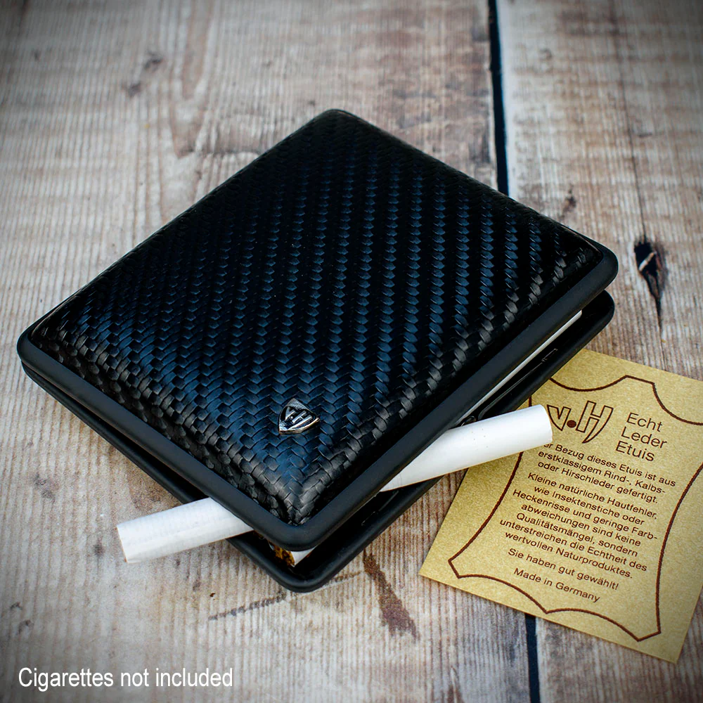 Kingsize Cigarette Case | Black Carbon Weave (605 702) - Image 4