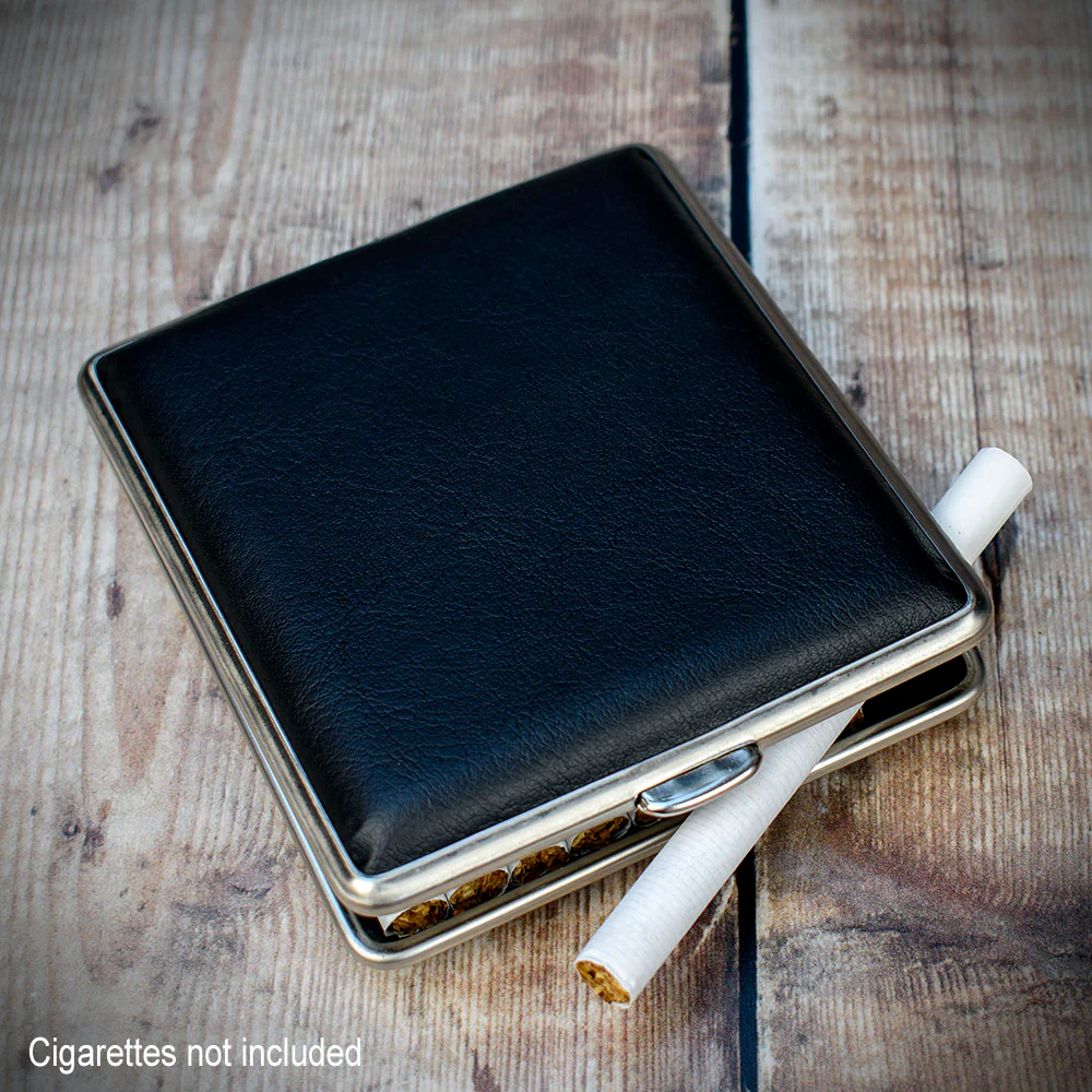 Kingsize Cigarette Case Black Faux Leather (604 621) - Image 4