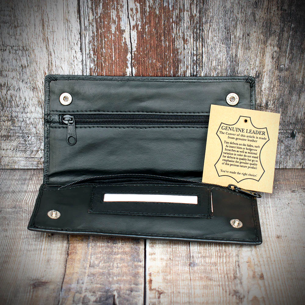 Black Leather Handroller's Wallet - Image 4