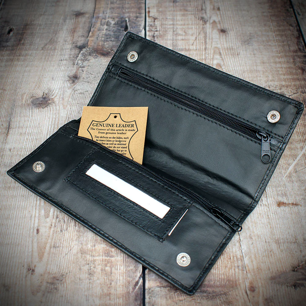 Black Leather Handroller's Wallet - Image 5