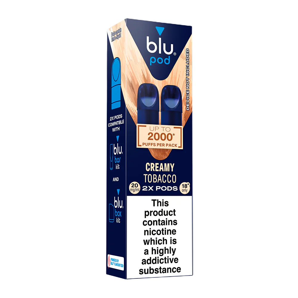 Blu Pre-Filled Replacement Vape Pods 20mg/ml 2 Pack - Creamy Tobacco