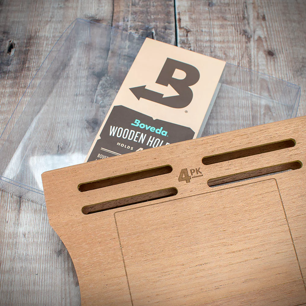 Boveda Standard Cedar Holder for Humidors - Holds 4 Packs - Image 2