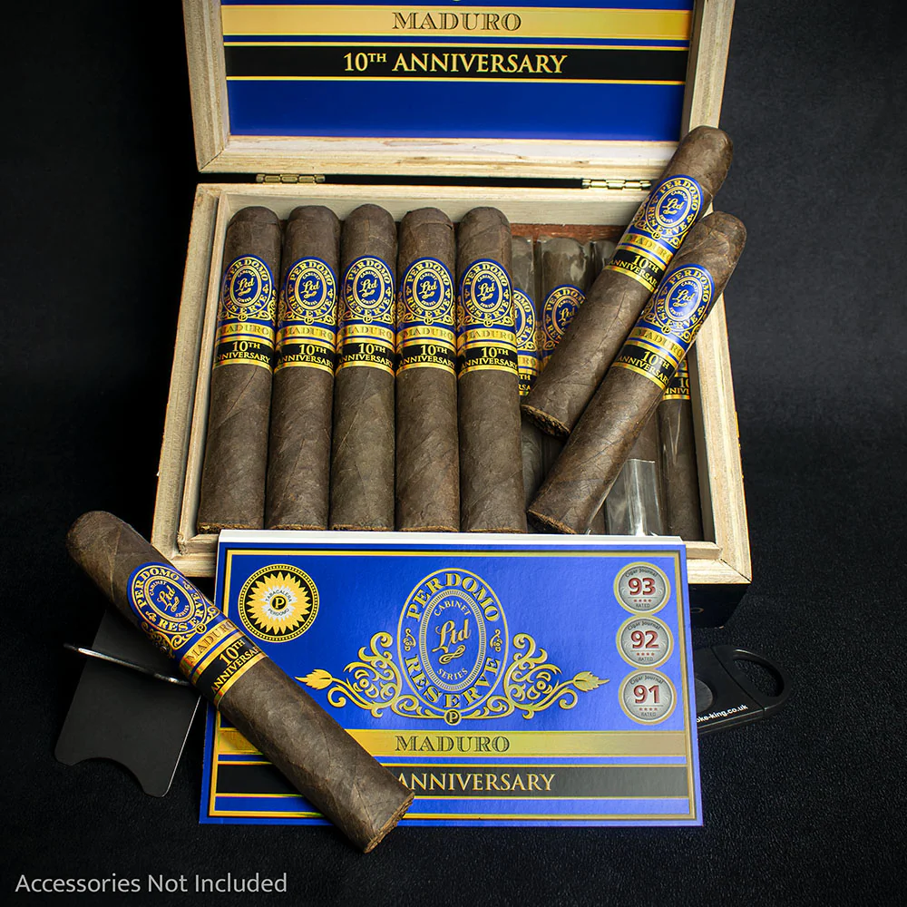 Perdomo 10th Anniversary Maduro Super Toro Cigars - Box of 25