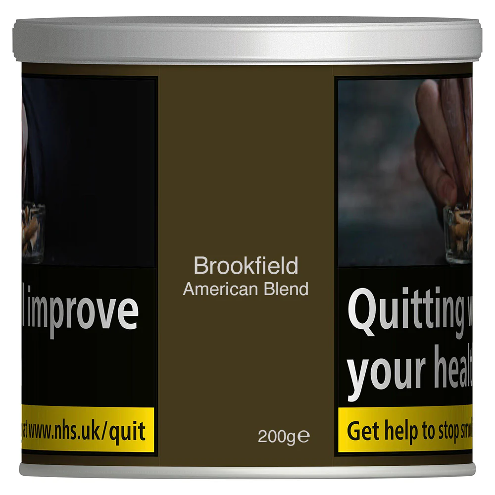 Brookfield American Blend Cigarette Tubing Tobacco - 200g Tub