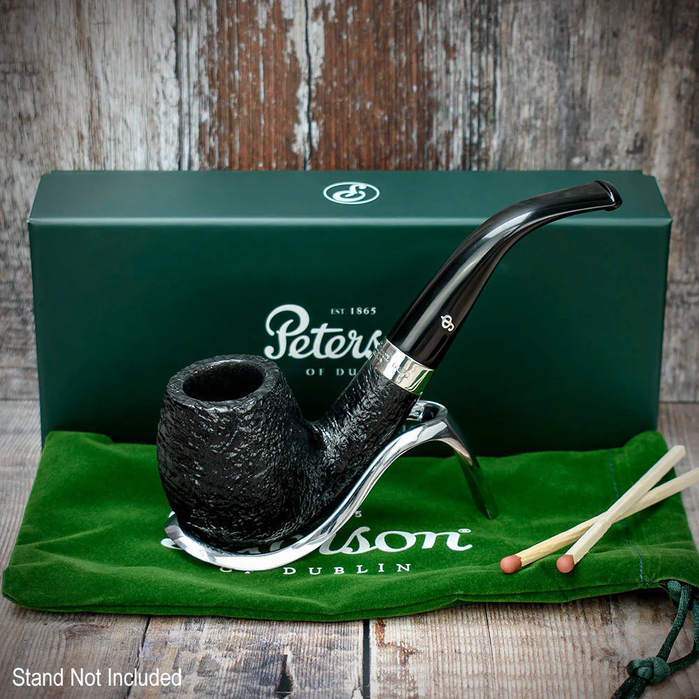 Peterson of Dublin Cara Sandblasted Briar Smoking Pipe - Shape 68