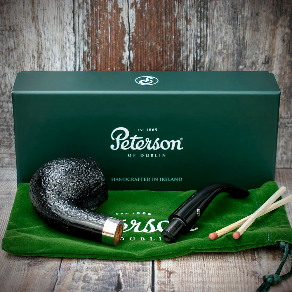 Peterson of Dublin Cara Sandblasted Briar Smoking Pipe - Shape 68 - Image 3