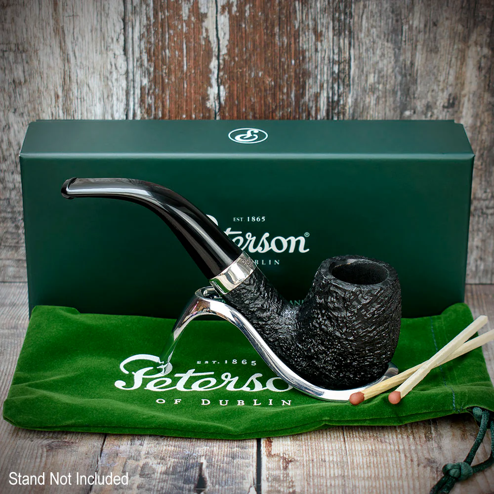 Peterson of Dublin Cara Sandblasted Briar Smoking Pipe - Shape 69 - Image 2
