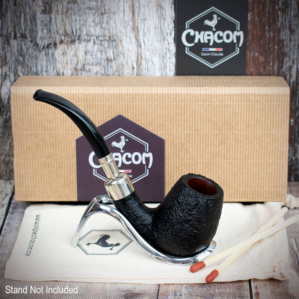 Chacom Spigot Sablee Black Sandblast 851 - Briar Smoking Pipe - Image 3