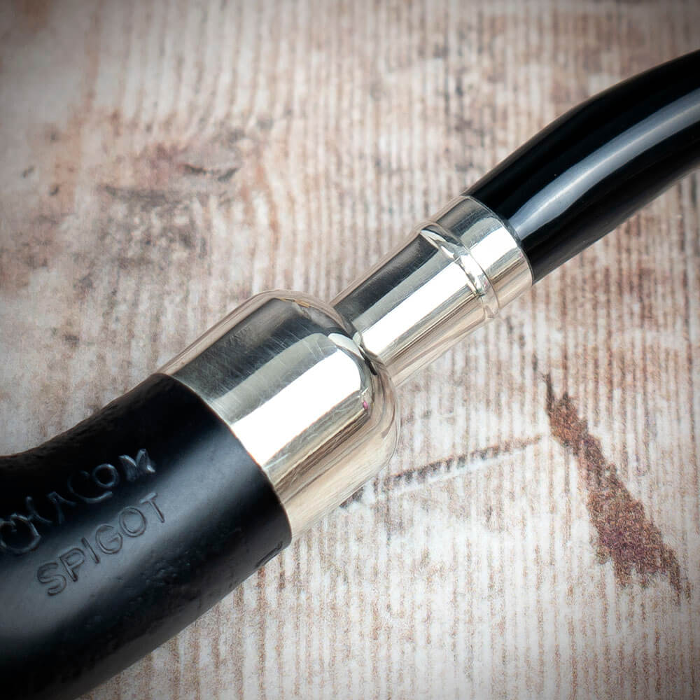 Chacom Spigot Sablee Black Sandblast 851 - Briar Smoking Pipe - Image 5