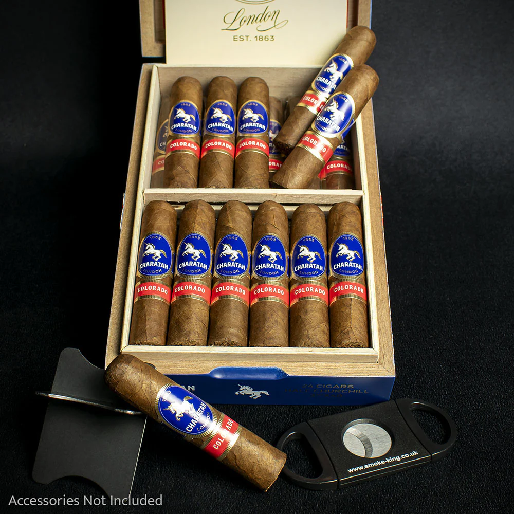Charatan Nicaraguan Colorado Half Churchill Cigar - Single - Image 3