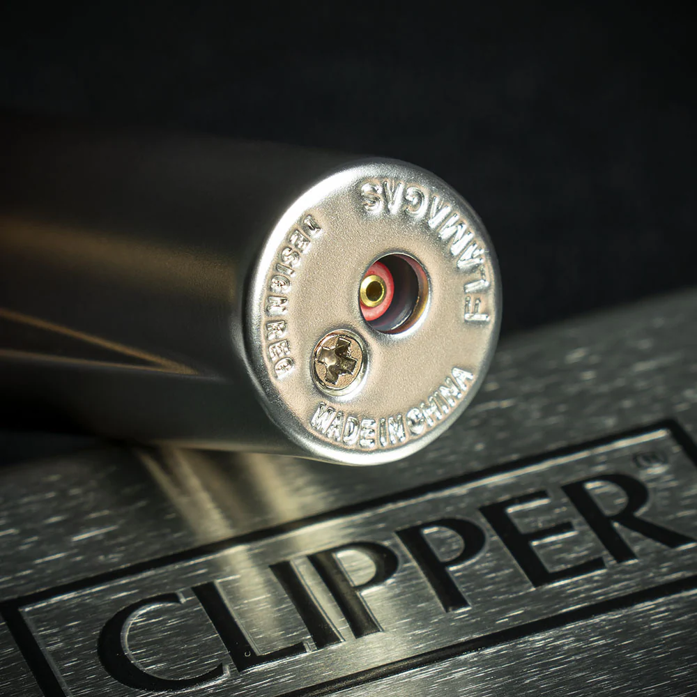 Clipper Refillable Lighter with Tin - Silver Gradient - Image 5