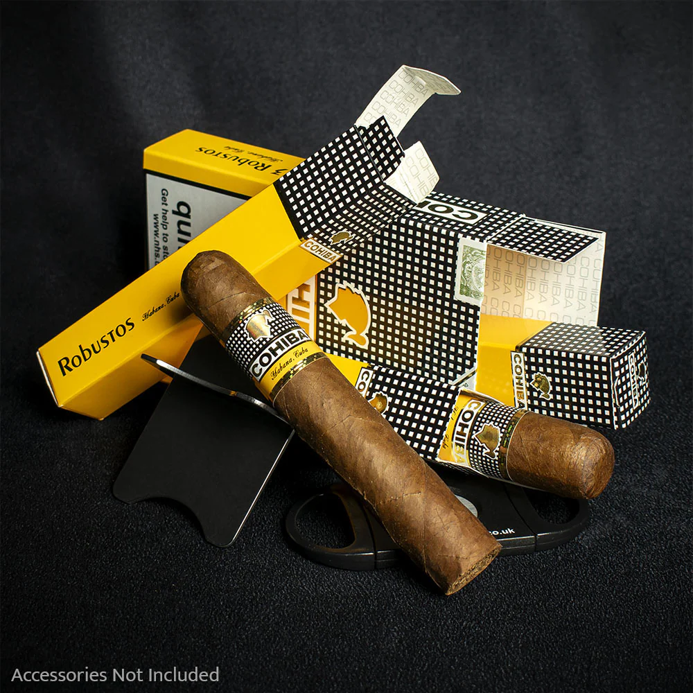 Cohiba Robustos Cuban Cigars - 3 Pack