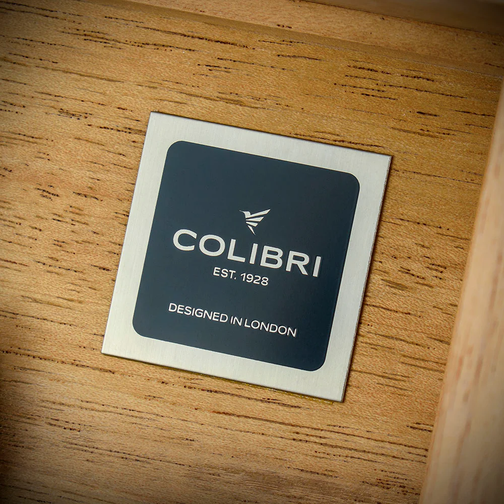 Colibri Quasar Desktop Humidor Grey - 40/45 Cigar Capacity - Image 5