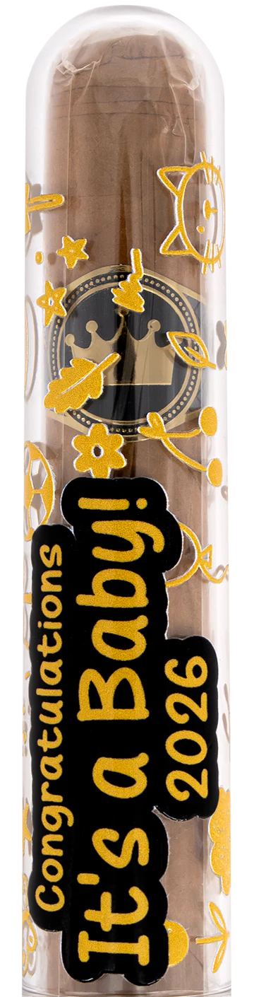 Congratulations its a Baby Celebration Cigar Gift Tube + Smoke-King Robusto