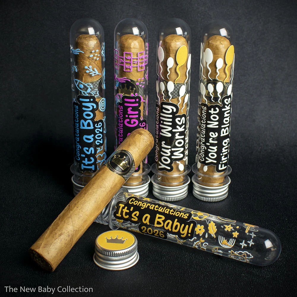 Congratulations its a Baby Celebration Cigar Gift Tube + Smoke-King Robusto - Image 7