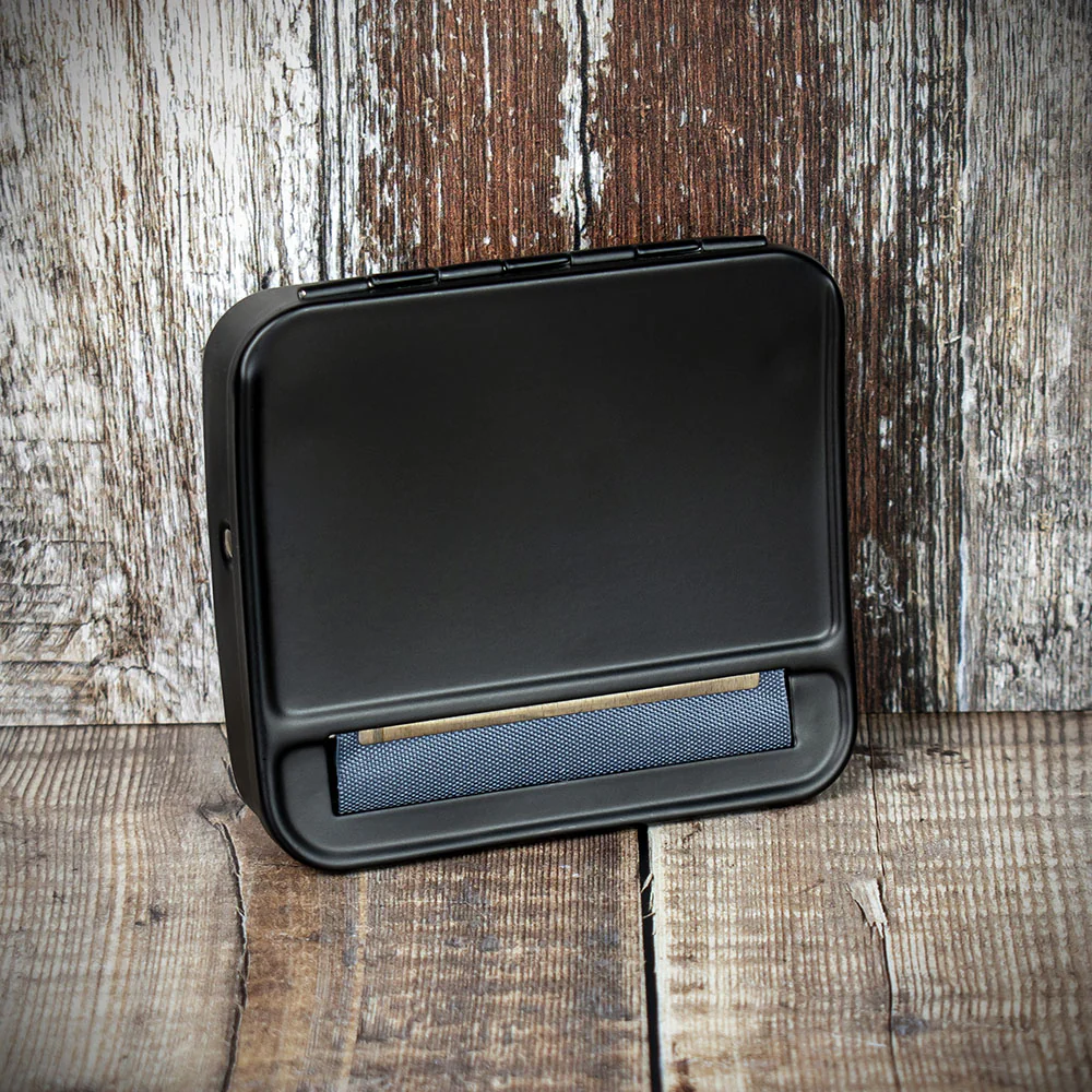 "Cool" Adjustable Black Metal Automatic Rolling Box - Cloth Blind - Image 2