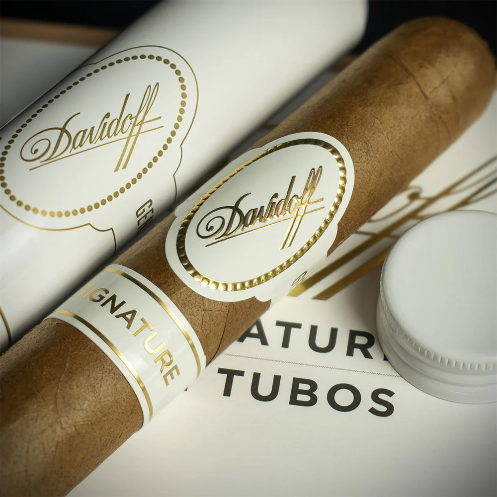 Davidoff Signature No. 2 Tubos Cigars - Pack of 4 - Image 3