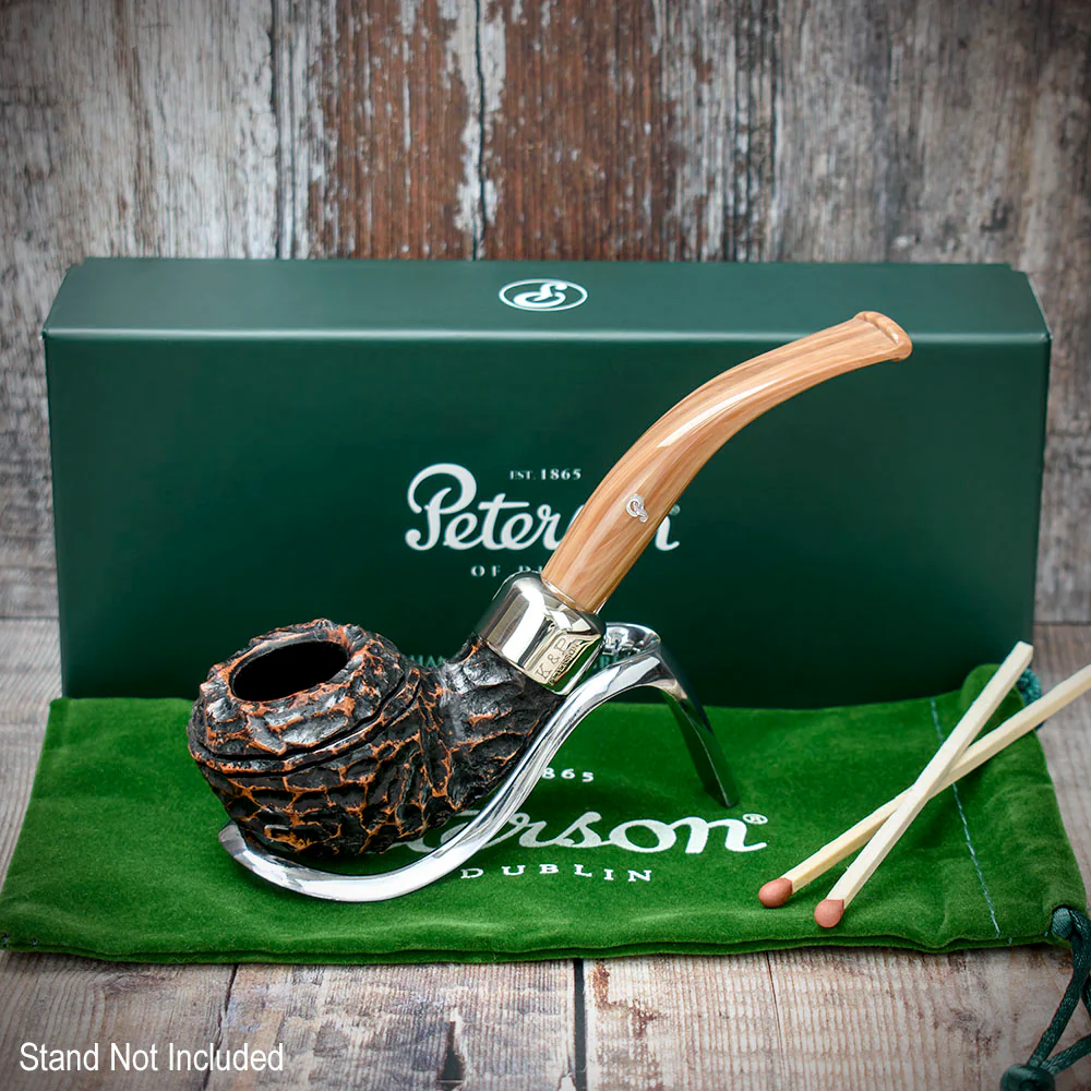 Peterson of Dublin Derry Rusticated Briar Smoking Pipe - Shape 999 - 9mm - Image 2