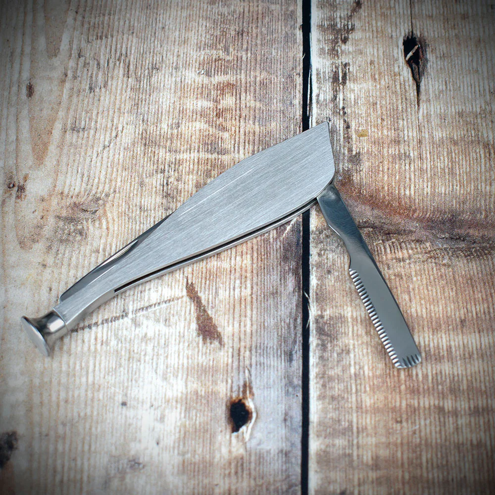 Dolphin Shaped Pipe Tool - Chrome - Image 2