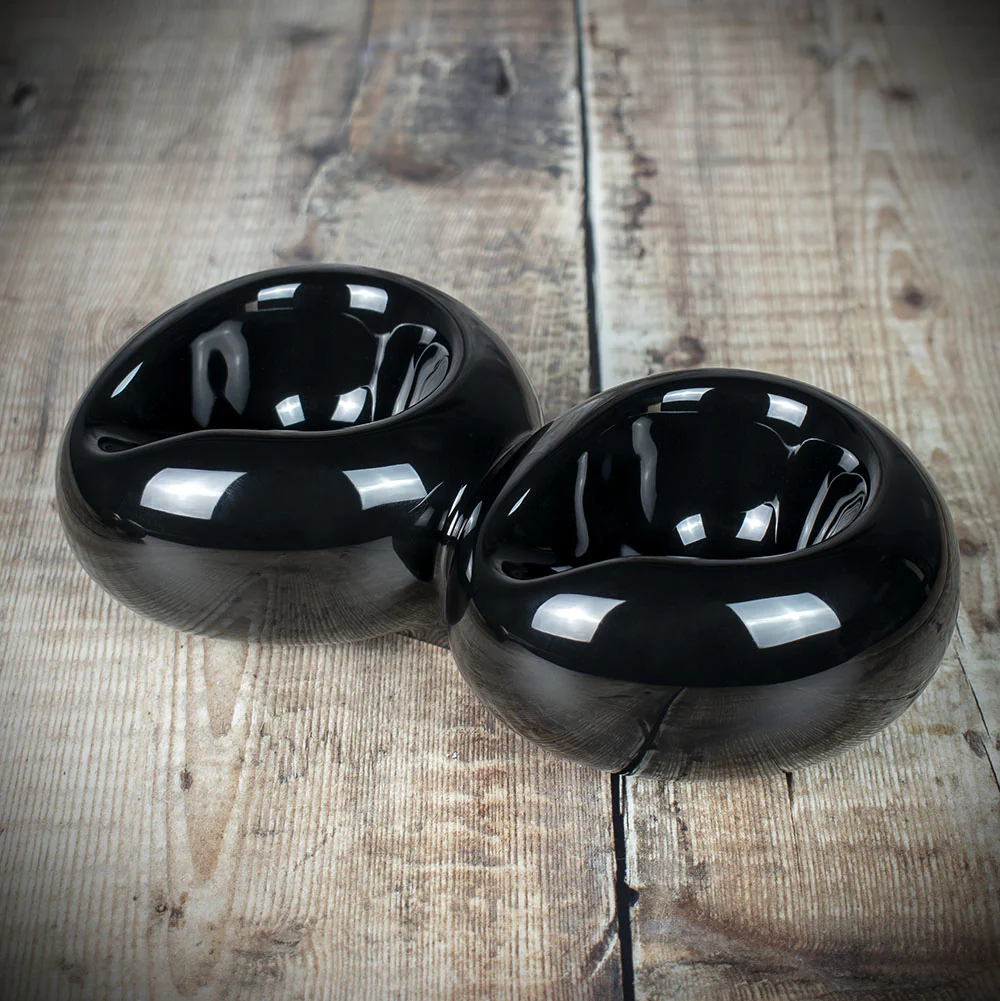 Savinelli Double Goccia Ceramic Pipe Stand - Black