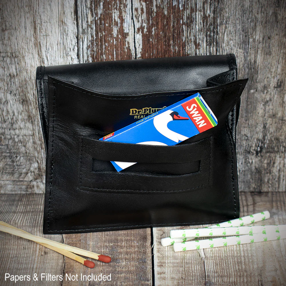 Dr. Plumb Hand Rolling Tobacco Pouch - Black 35517 - Image 2