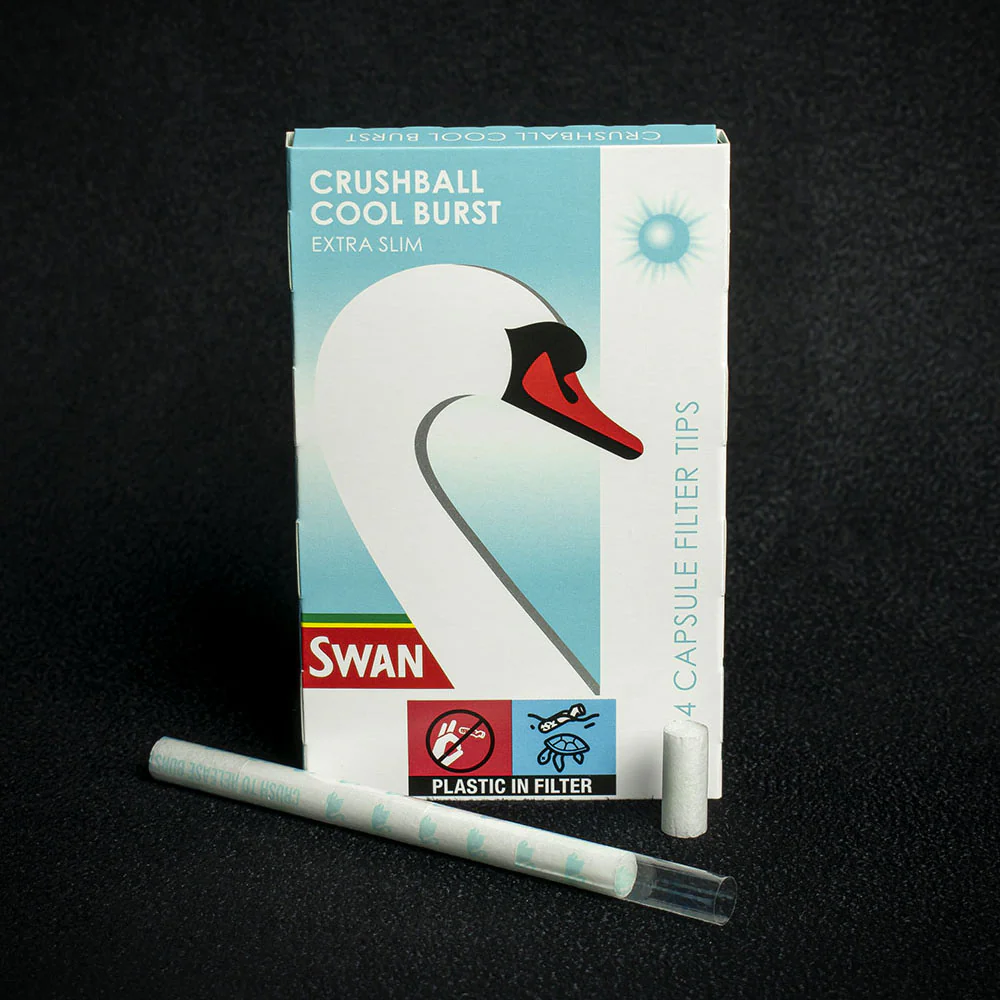 Swan Crushball Cool Burst Menthol Extra Slim Filter Tips - Full Box 20 x 54 - Image 2
