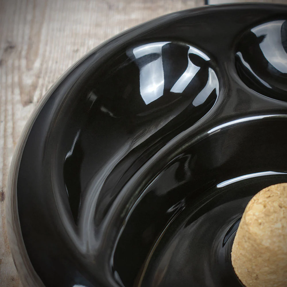Bullseye 2 Pipe Ashtray Gloss Black - Image 4