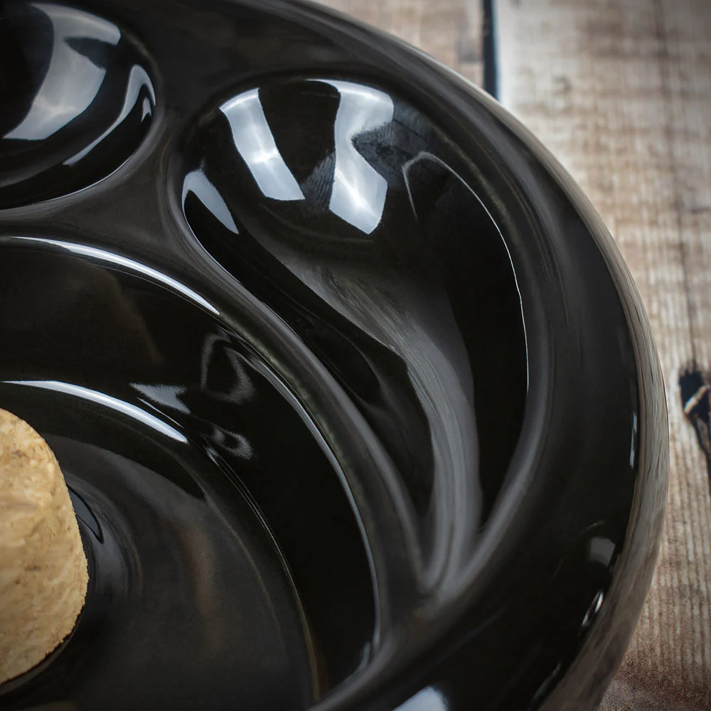 Bullseye 2 Pipe Ashtray Gloss Black - Image 5