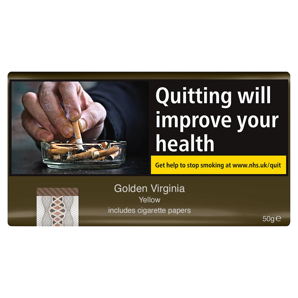 Golden Virginia Yellow Hand Rolling Tobacco - 50g Pouch