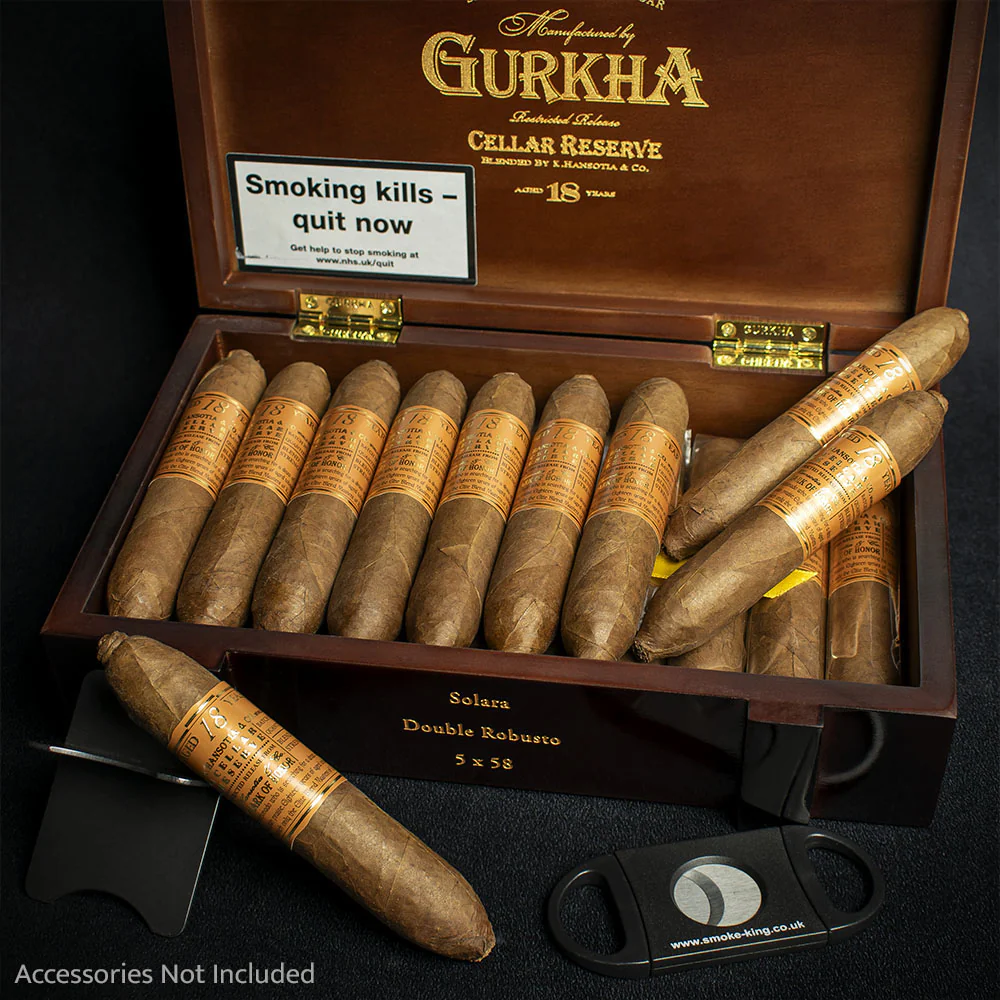 Gurkha Cellar Reserve 18 Year Old Solara Double Robusto Cigar - Single - Image 3