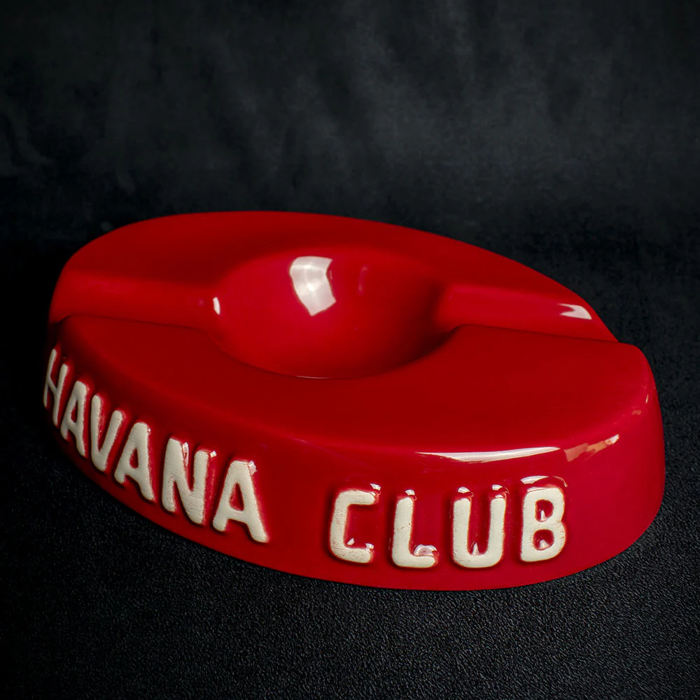 Havana Club Collection Ashtray - El Socio Double Cigar Ashtray - Vermillion Red - Image 4
