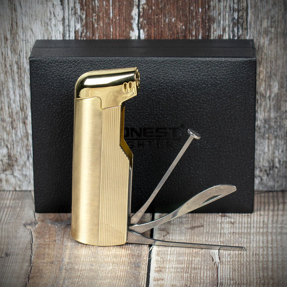 Honest Penryn Pipe Lighter - Gold - Image 2