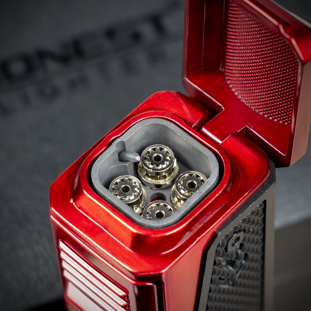 Honest Shakespeare Cigar Lighter - Red/Black - Image 3