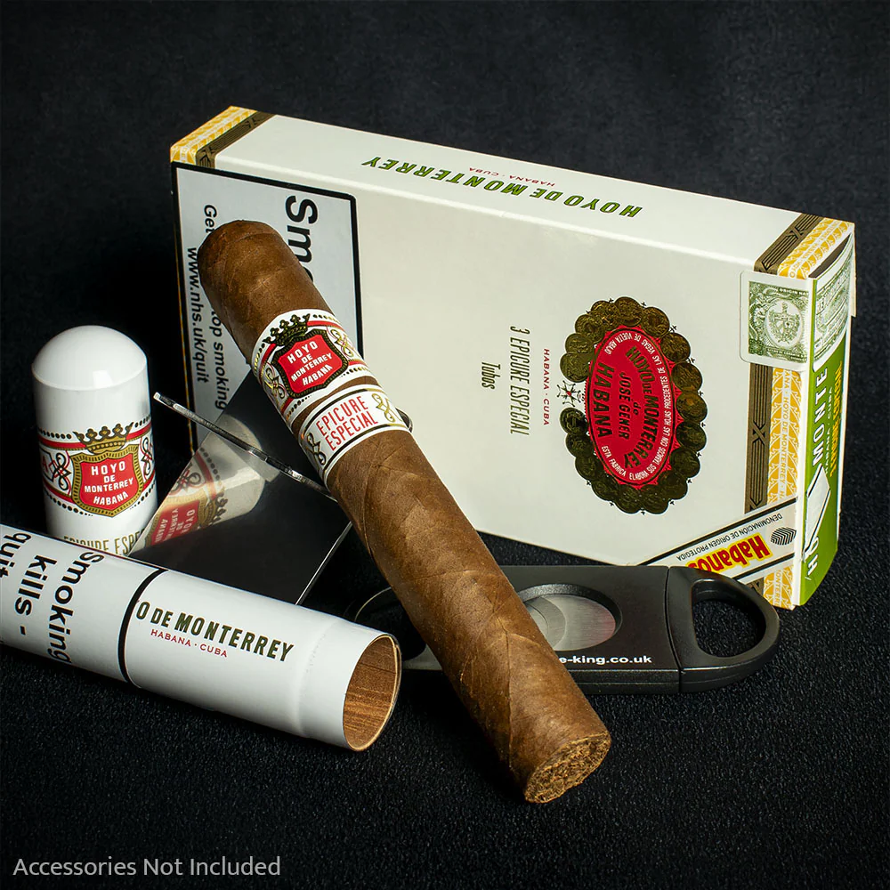 Hoyo de Monterrey Epicure Especial Tubos Cuban Cigars - 3 Pack - Image 2