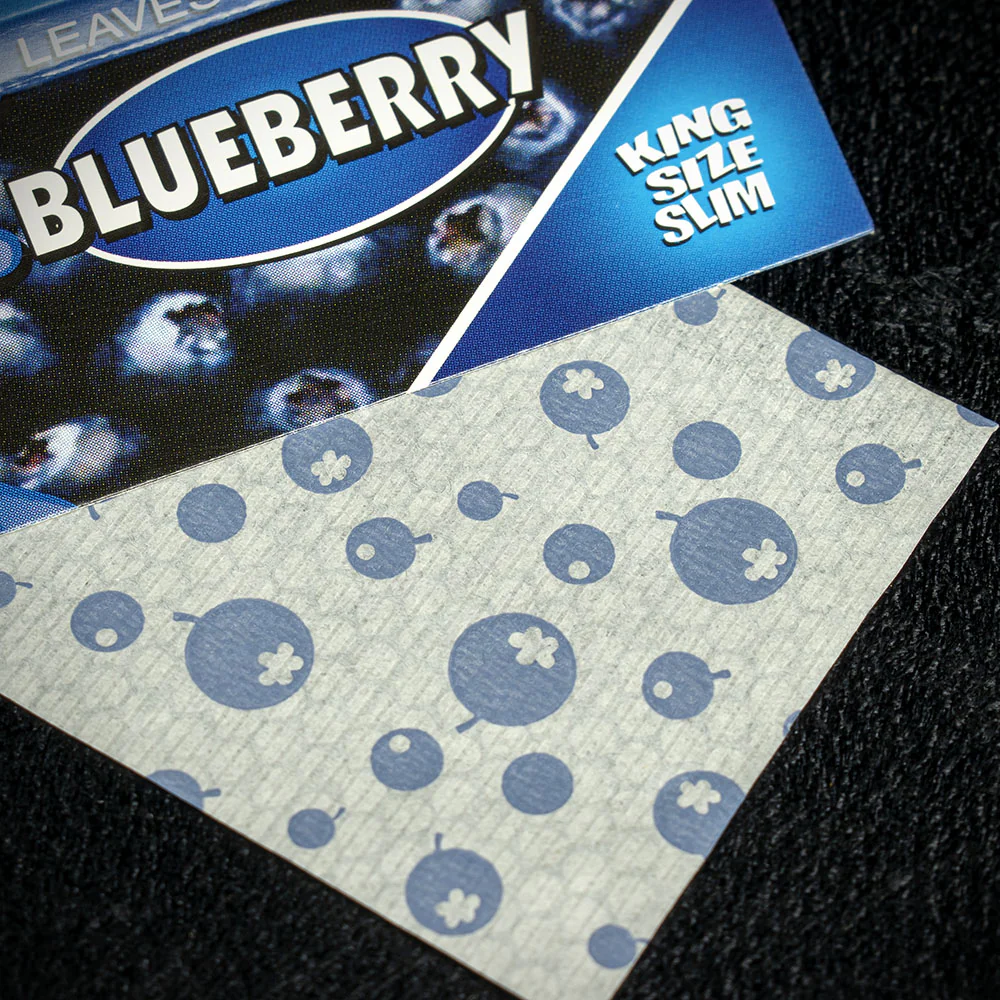 Juicy Jay's King Size Slim Rolling Papers - Blueberry - Image 3