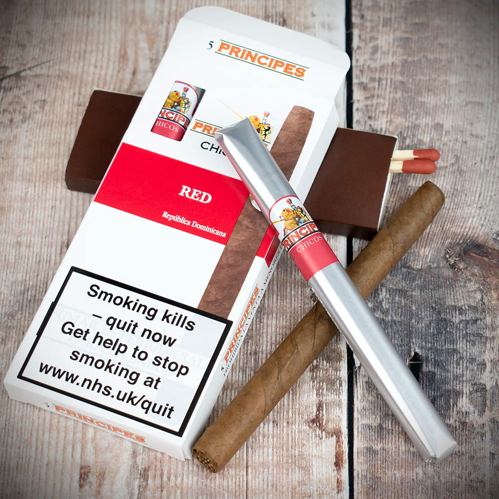 La Aurora Principes Chicos Red Cherry Cigars - Pack of 5