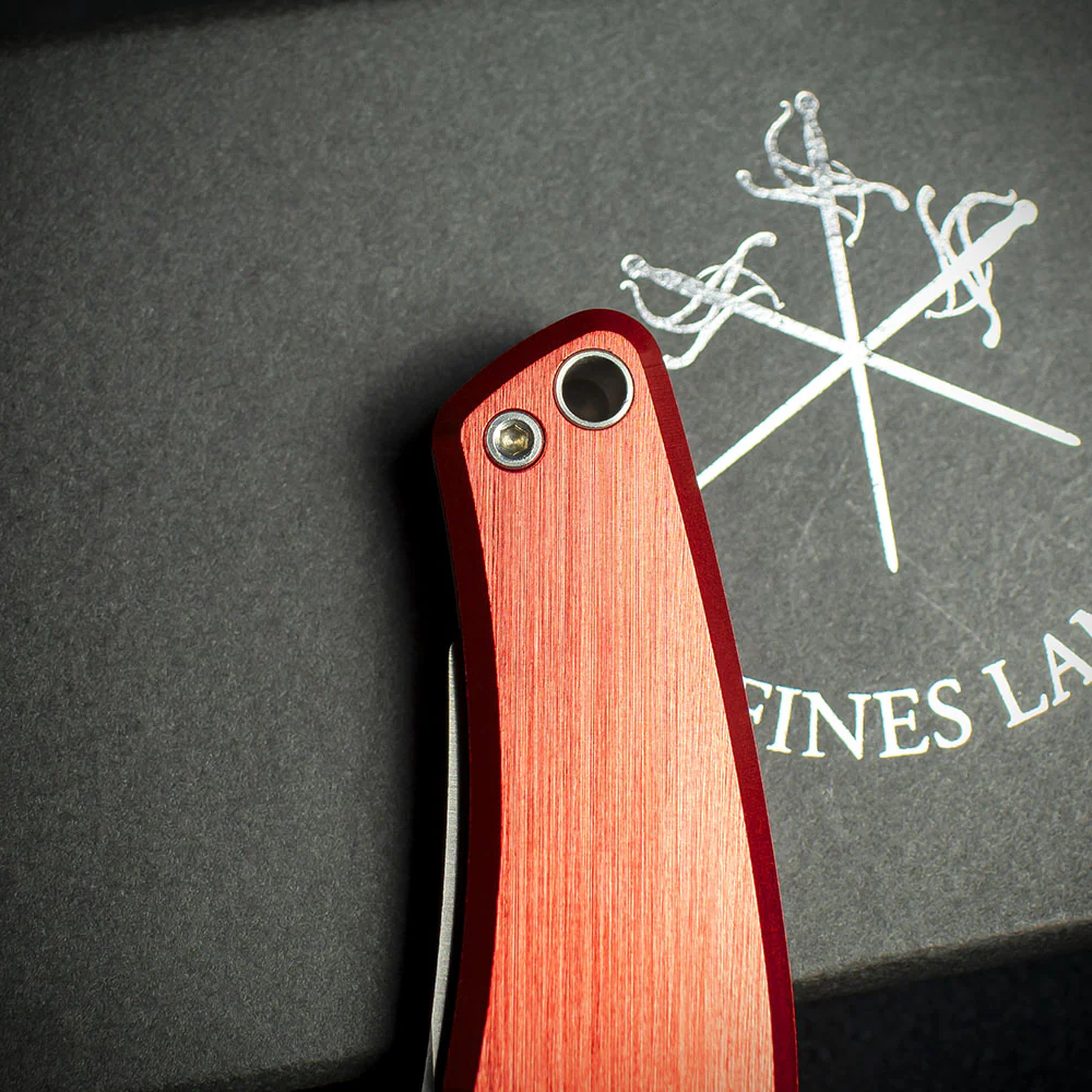Les Fines Lames Le Petit Cigar Cutter & Knife - Anodised Red - Image 4