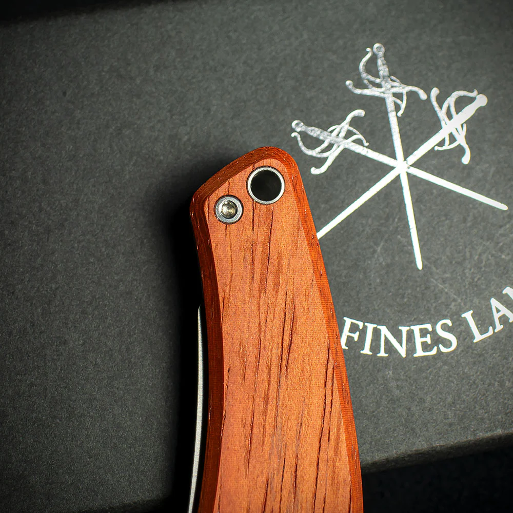 Les Fines Lames Le Petit Cigar Cutter & Knife - Classic Padauk - Image 4